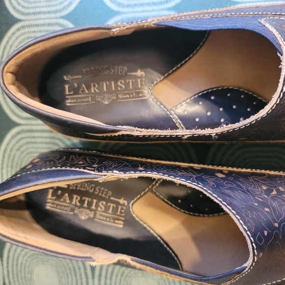 Spring Steps L'Artiste Navy Burbank Clogs - Sz 41 EU - Picture 10 of 13